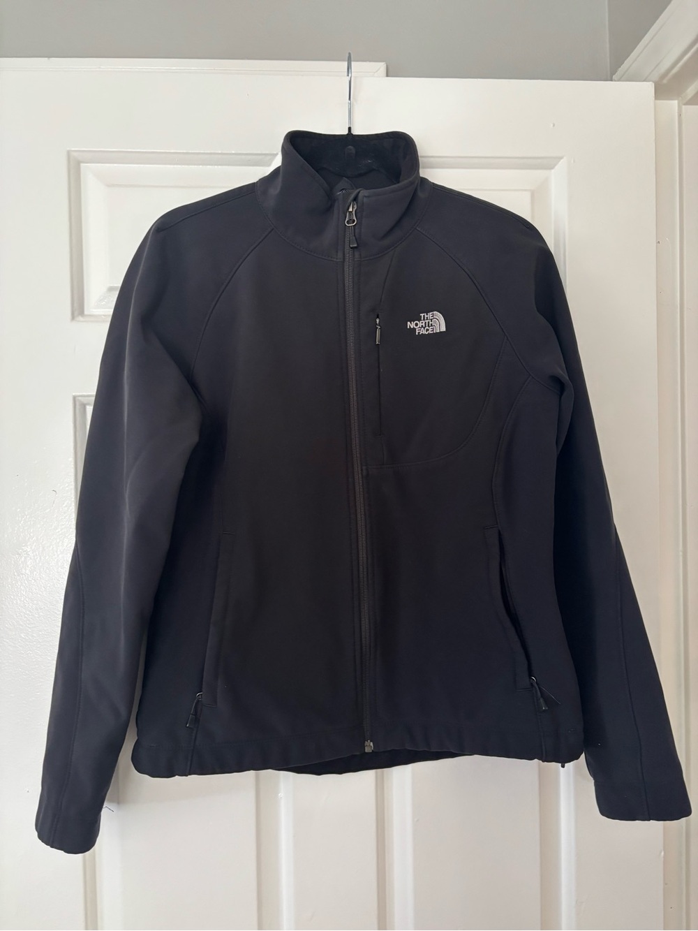 The North Face Apex Soft Shell Jacket Women's Medium Black Full Zip Fleece Lined - Picture 2 of 8
